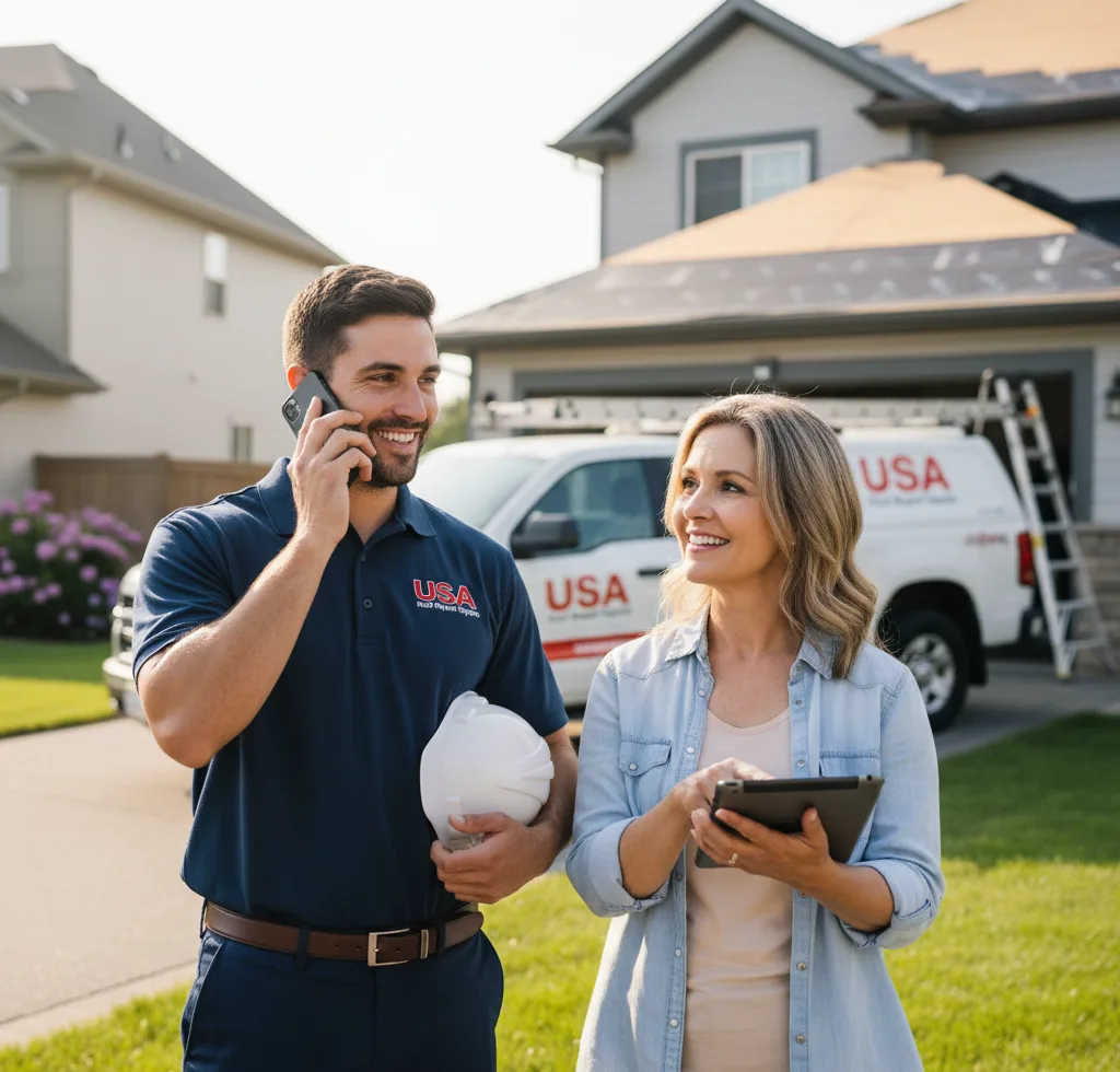 USA Roof Repair Experts customer support in Denton